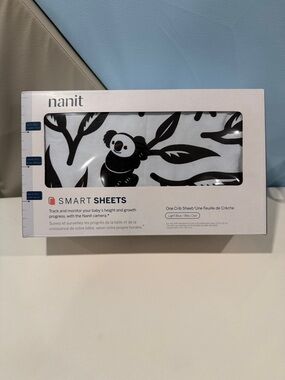Nanit Smart Fitted Sheets for Standard Crib, Light Blue